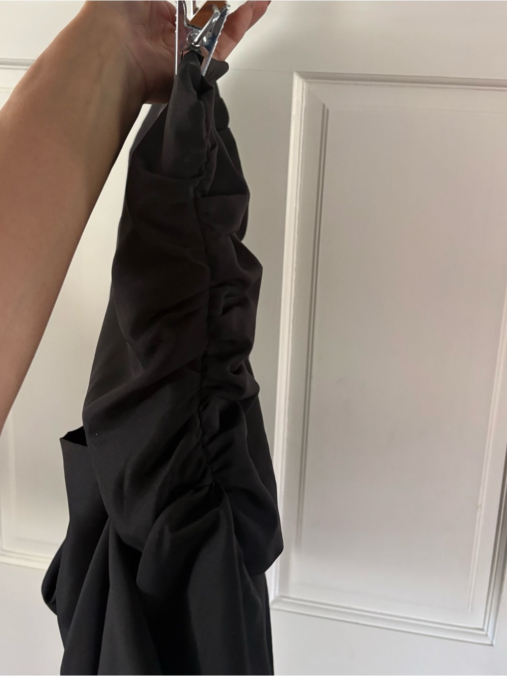Black Ruffled Mini Skirt - Picture 3 of 3
